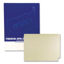 Medical Arts Press Economy End Tab File Folder, Straight Tabs, Letter Size, 0.75" Expansion, 100/Box