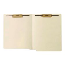 Medical Arts Press Heavy-Duty End Tab File Folder, 0.75" Expansion, 2 Fasteners, Letter Size, Manila Exterior, 50/Box