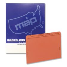 Medical Arts Press Patient File Pocket, Letter Size, Orange, 50/Box