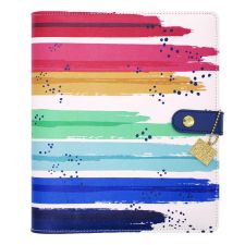 PUKKA PAD A5 Planner, Color Wash, 10.24 x 9.25, Blue/Green/Red/Yellow Cover, 12-Month