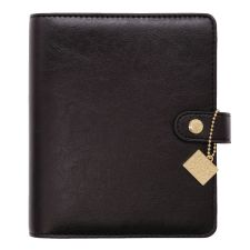 PUKKA PAD Personal Planner, 7.48 x 6.42, Black Cover, 12-Month, Undated