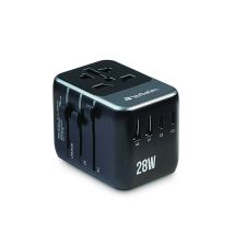 Verbatim UTA-07 Universal Travel Adapter, (3) USB-A, (3) USB-C