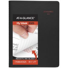 2025 AT-A-GLANCE 800 Range Weekly/Monthly Appointment Book Planner, 8-1/4" x 11", Black, 7086405