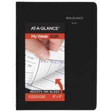 AT-A-GLANCE DayMinder 2026 Weekly Appointment Book Planner, Black, Large, 8" x 11"