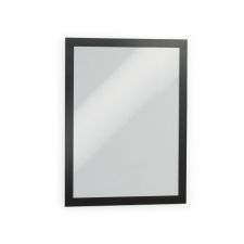 Durable DURAFRAME MAGNETIC Sign Holder Frame, 13.39 x 17.87, Black Frame, 2/Pack