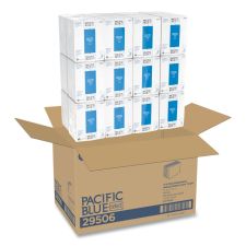 Georgia Pacific Professional Pacific Blue Select Disposable Patient Care Washcloths, 1-Ply, 10 x 13, Unscented, White, 55/Pack, 24 Packs/Carton