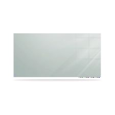 Ghent Aria Low-Profile Frameless Magnetic Glassboard, 60" x 36", Gray Surface