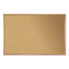 Ghent Natural Cork Bulletin Board with Wood Frame, 144.5" x 48.5", Tan Surface, Oak Finished Wood Frame