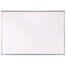 Ghent Proma Projection Magnetic Porcelain Whiteboard, 87.91" x 48.5", White Surface, Satin Aluminum Frame