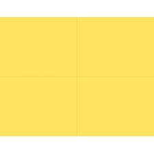 Great Papers! Postcards, 4-Up, Bright Yellow, 8.5" x 11" sheet/4.25" x 5.5" postcard, 50 sheets/200 postcards, Printer Compatible