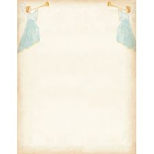 Great Papers! Stationery Letterhead, Angels And Horns Holiday Letterhead, 50 CT