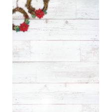 Great Papers! Stationery Letterhead, Wreaths On Wood Holiday Letterhead, 50 CT