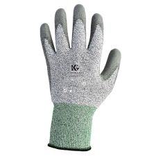 KleenGuard G60 Level 3 Economy Cut Resistant Gloves, EN388: 4X42B, 9" Long, Large (Size 9), Gray/Marled Gray, 12 Pairs/Carton