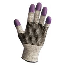 KleenGuard G60 PURPLE NITRILE Cut-Resistant Gloves, EN388: 4340, 9.45" Long, Large (Size 9), Black/White, Pair