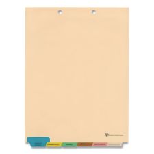 Medical Arts Press 6-Tab Medical Chart Indexes, Bottom Tab, Assorted Medical, Manila, 65/Box