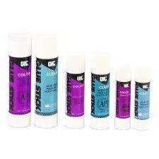Officemate Glue Stick,1.3 oz, Applies Purple, Dries Clear