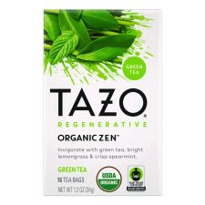 Tazo Tea Bags, Organic Zen, 16/Box