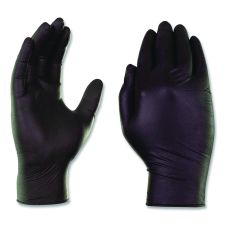 X3 by AMMEX Industrial Nitrile Gloves, Powder-Free, XX-Large, 3 mil Thick, 9.5" Long, Black, 100/Box