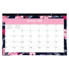 2026 Blue Sky Monthly Desk Pad Calendar, 17" x 22", Mimi Pink, January To December, 148626