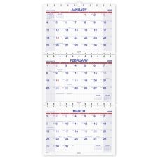 AT-A-GLANCE 2026 Move-A-Page Three Month Wall Calendar, Large, 12" x 27"