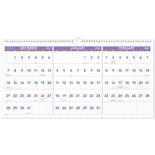 AT-A-GLANCE 2026 Three Month Reference Horizontal Wall Calendar, Large, 12" x 27"