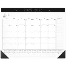 AT-A-GLANCE Contemporary Academic 2025-2026 Monthly Desk Pad Calendar, Standard, 21 3/4" x 17"