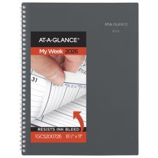 AT-A-GLANCE DayMinder 2026 Weekly Monthly Appointment Book Planner, Gray, Large, 8 1/2" x 11"