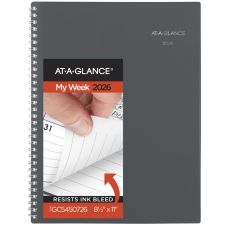 AT-A-GLANCE DayMinder 2026 Weekly Monthly Planner, Gray, Large, 8 1/2" x 11"