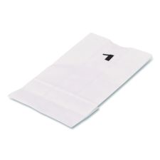 Ross & Wallace Paper Products Grocery Paper Bags, 1# Size, 30# Basis Weight, 3.5" x 2.25" x 6.63", White, 500/Bundle