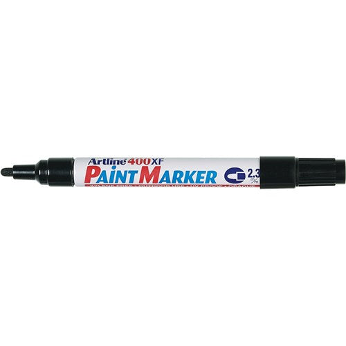 Artline 400XF Paint Marker Medium Bullet 2.3mm Black BOX12