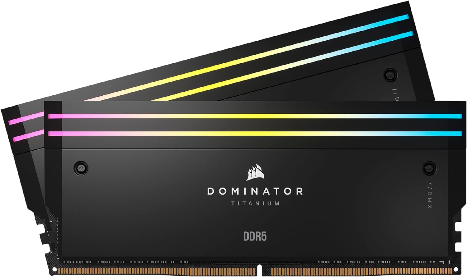 Corsair DOMINATOR TITANIUM RGB 64GB (2x32GB) DDR5 DRAM 6000MT/s CL30 Intel XMP Memory Kit  Black