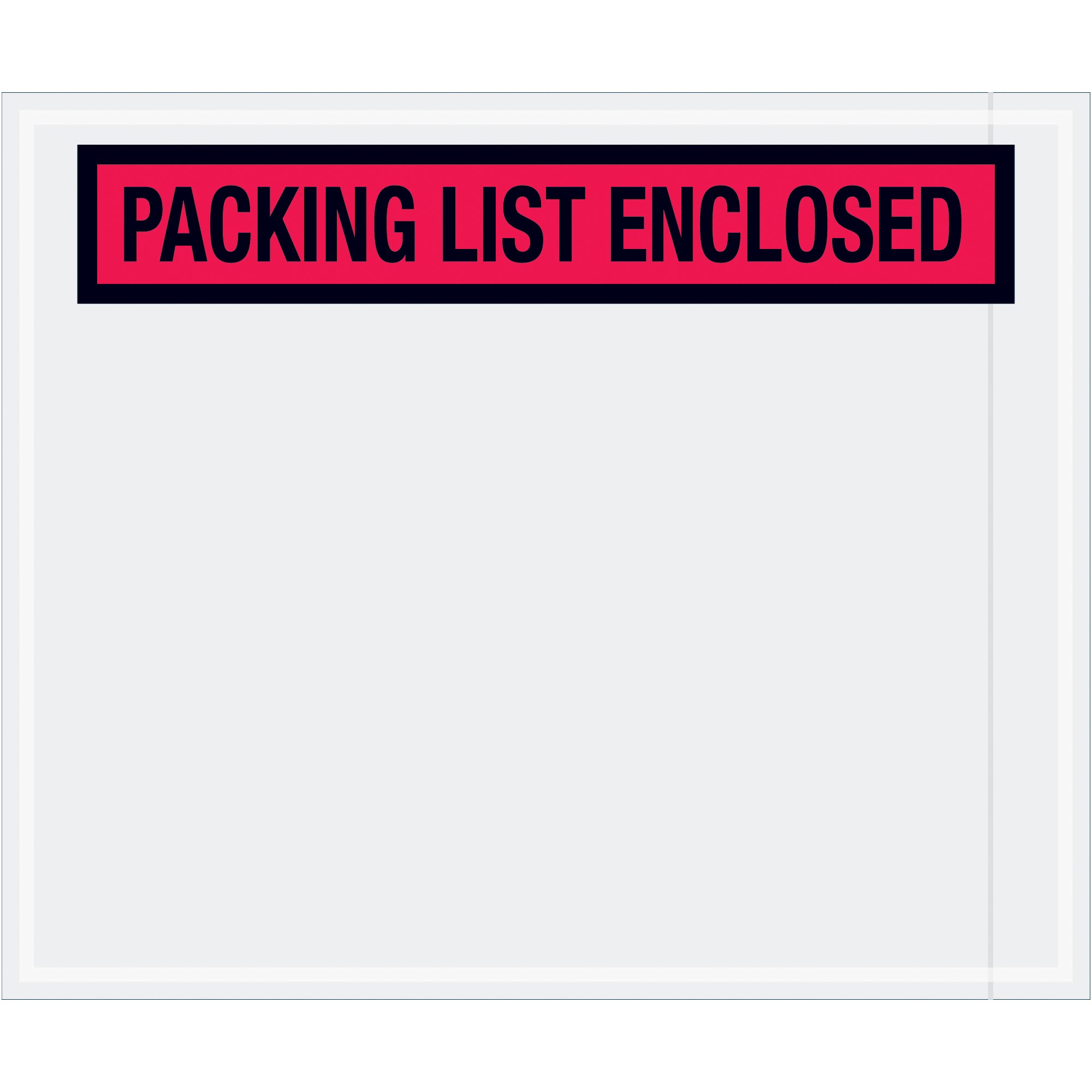 10 X 12" Red "Packing List Enclosed" Envelopes (PL435) Case Of 500