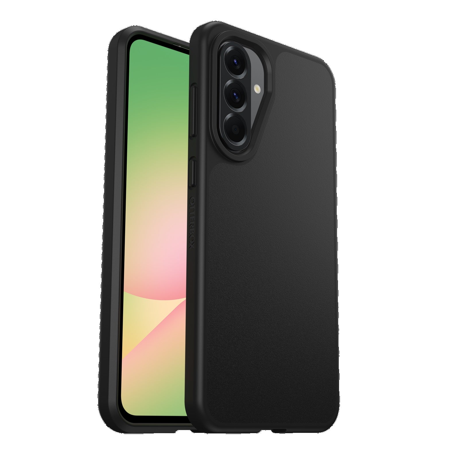 OtterBox React Samsung Galaxy A56 5G (6.7') Case Black - (77-97791), Antimicrobial, DROP  Military Standard, Raised Edges, Hard Case, 7 Years Warranty