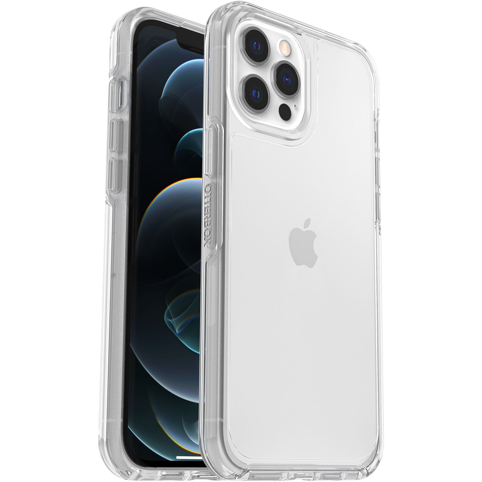 OtterBox Symmetry Clear Apple iPhone 12 Pro Max Case Clear - (77-65470), Antimicrobial, DROP  3X Military Standard, Raised Edges, Ultra-Sleek