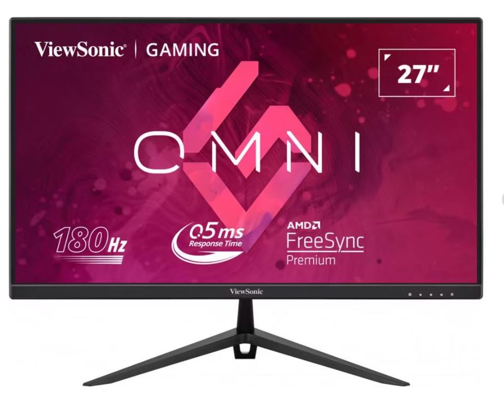 Promo ViewSonic 27'180Hz 0.5ms, Fast IPS, Crisp Image & Smooth play. VESA Clear MR certified, Freesync, Adaptive Sync, Speakers, VX2728 Gaming Monitor