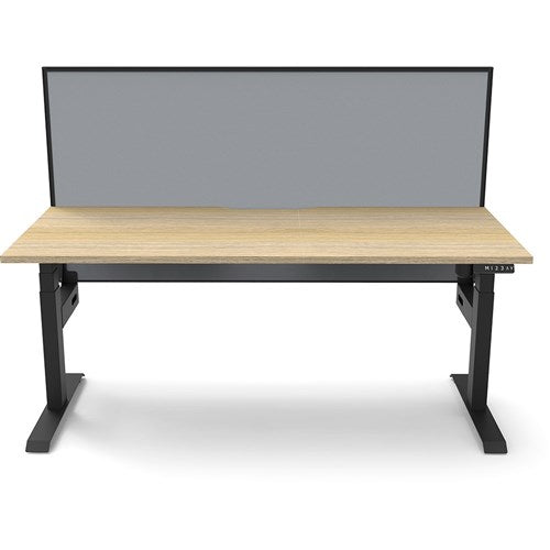 Rapidline Boost Light Single Sided Workstation Screen 1200W x 750D x 1330mmH Oak/Black