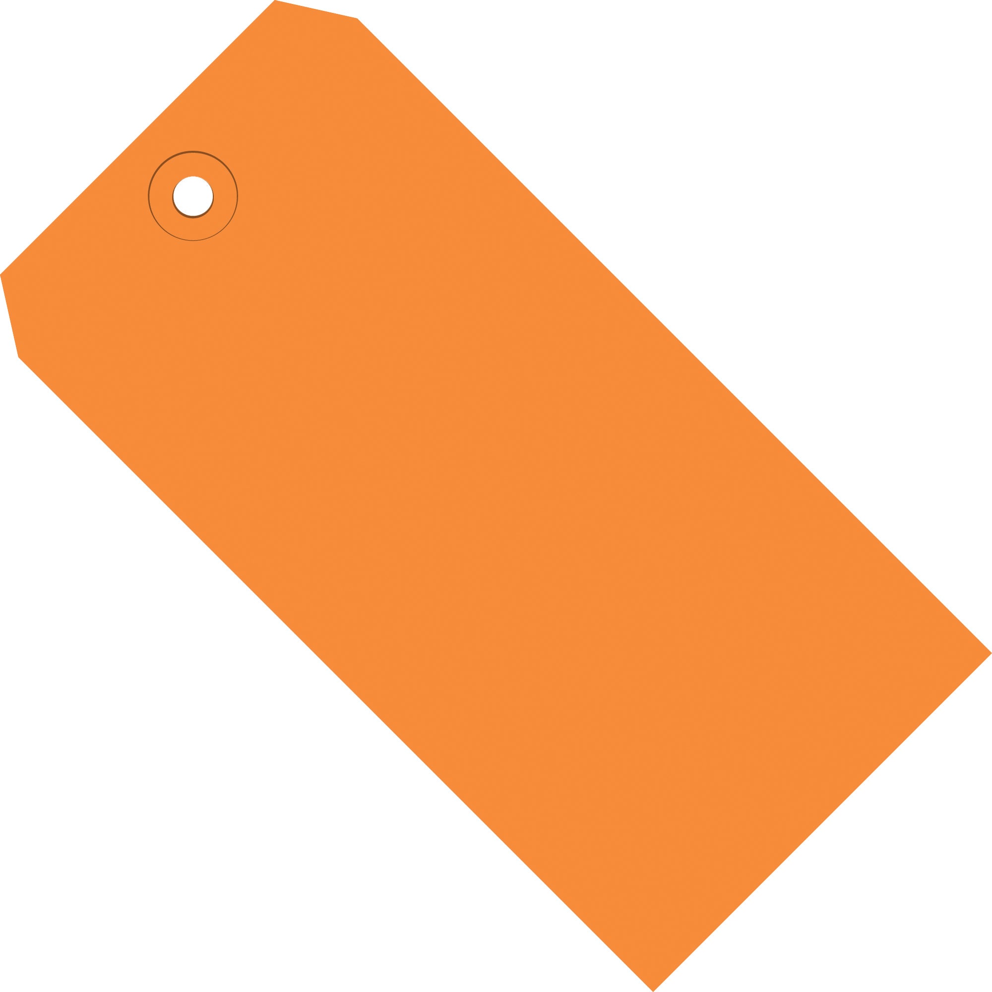 3 1/4 x 1 5/8" Orange 13 Pt. Shipping Tags (G11021H) Case Of 1000