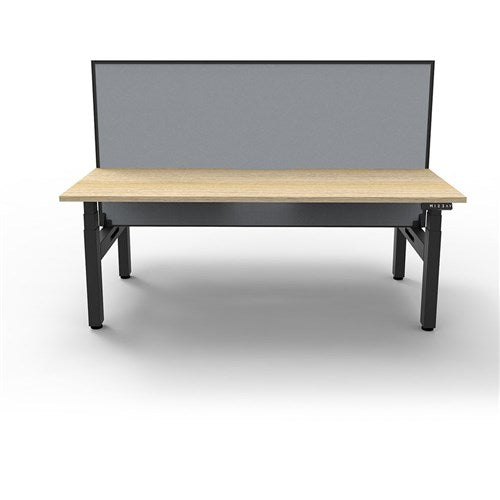 Rapidline Boost  Back To Back Workstation   Screen 2 Person 1200mmW Oak/Black