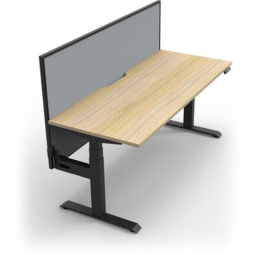 Rapidline Boost  Single Sided Workstation   Screen 1200W x 750D x 1330mmH Oak / Black