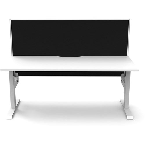 Rapidline Boost Static Single Sided Workstation Screen 1200W x 750D x 1330mmH White/White