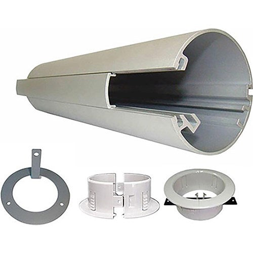 Rapidline Power Pole Kit Floor To Ceiling 2.8m High   5m Lead And Starter Socket Silver