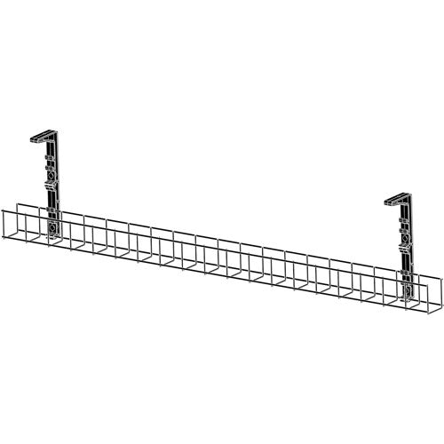 Rapidline Single Tier Cable Basket Kit 950mm 2GPO   1.5m Interconnecting Lead Black