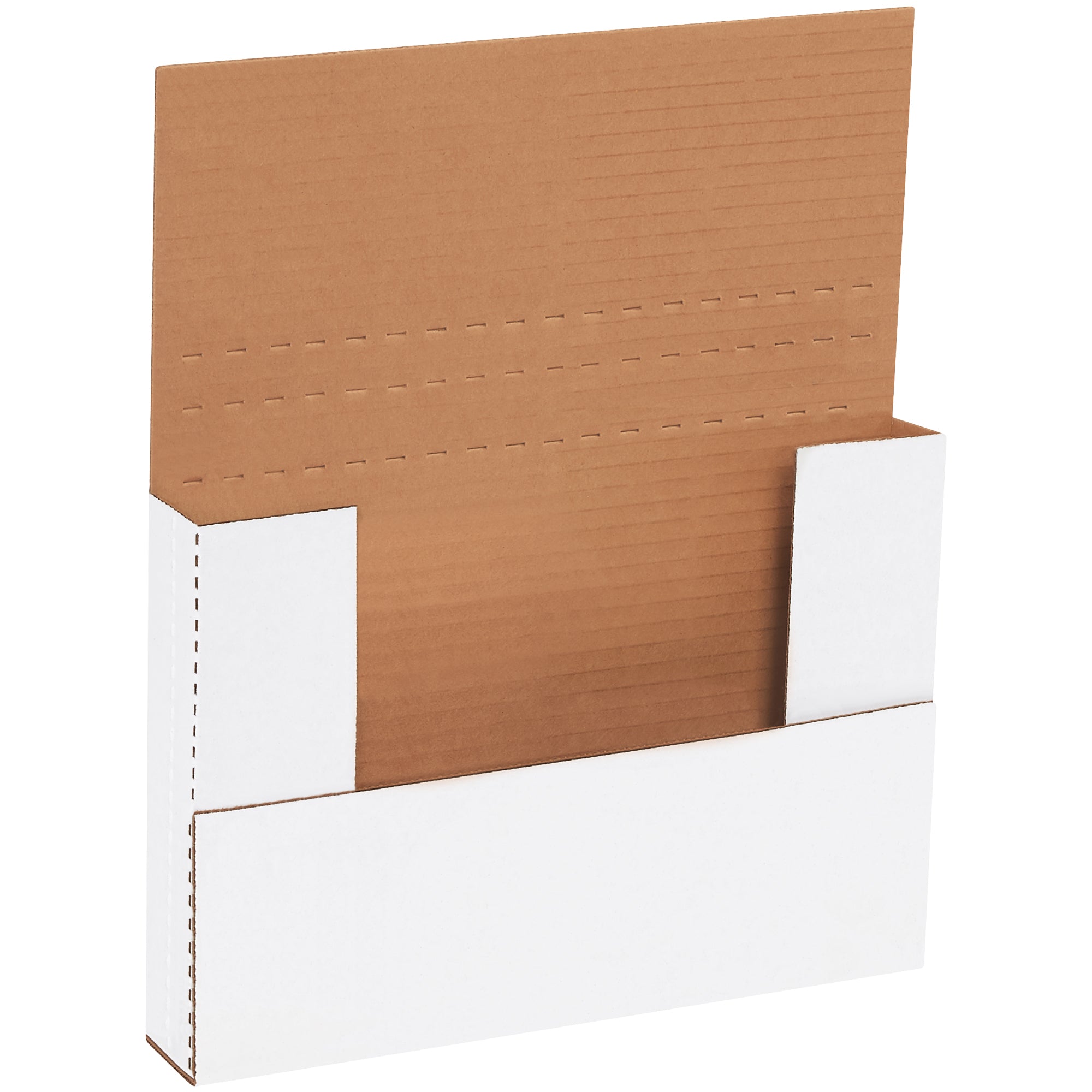 9 5/8 x 6 5/8 x 1 1/4" White Easy-Fold Mailers (M961) Bundle Of 50