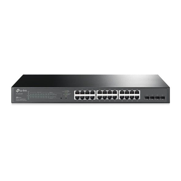 TP-Link SG2428P JetStream 28-Port Gigabit Smart Switch 24-Port PoE  4 Gigabit SFP, Omada SDN, 802.1p CoS/DSCP QOS, Rack Mountable