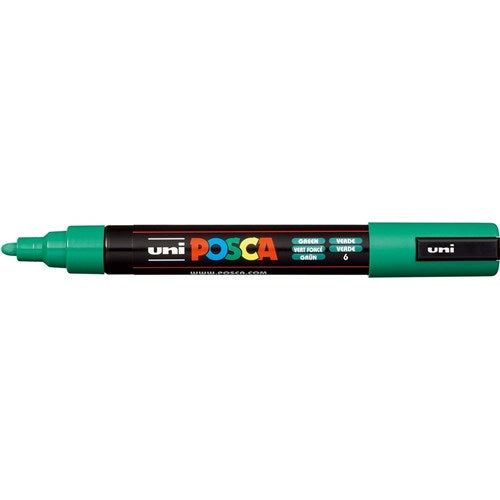 Uni Posca Paint Marker PC-5M Medium 2.5mm Bullet Tip Green