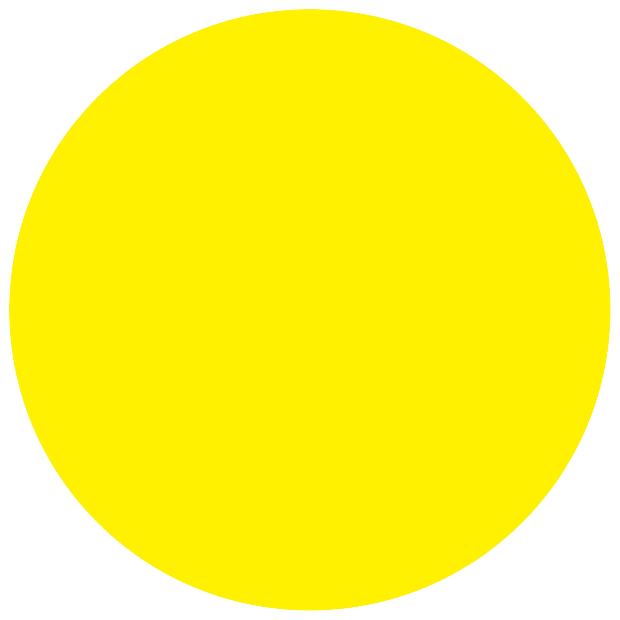 1 1/2" Circles - Fluorescent Yellow Removable Labels (DL1491FY) Roll Of 500