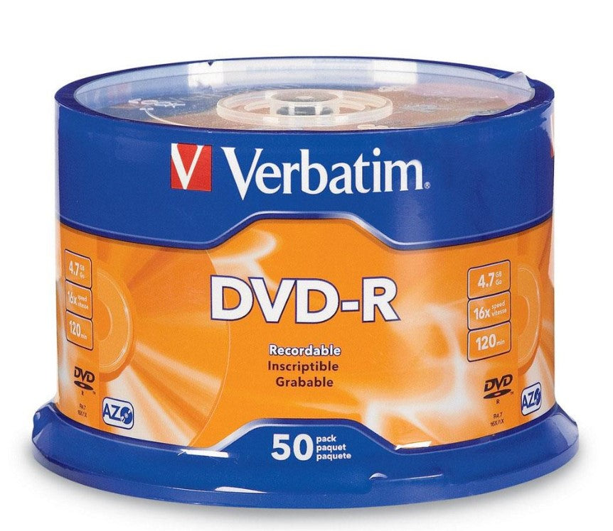 Verbatim DVD R 4.7GB 50Pk Spindle 16x