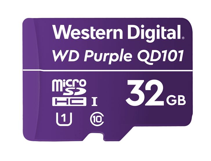 Western Digital WD Purple 32GB MicroSDXC Card 24/7 -25C to 85C Weather & Humidity Resistant Surveillance IP Camera DVR NVR Dash Cams Drones >16GB