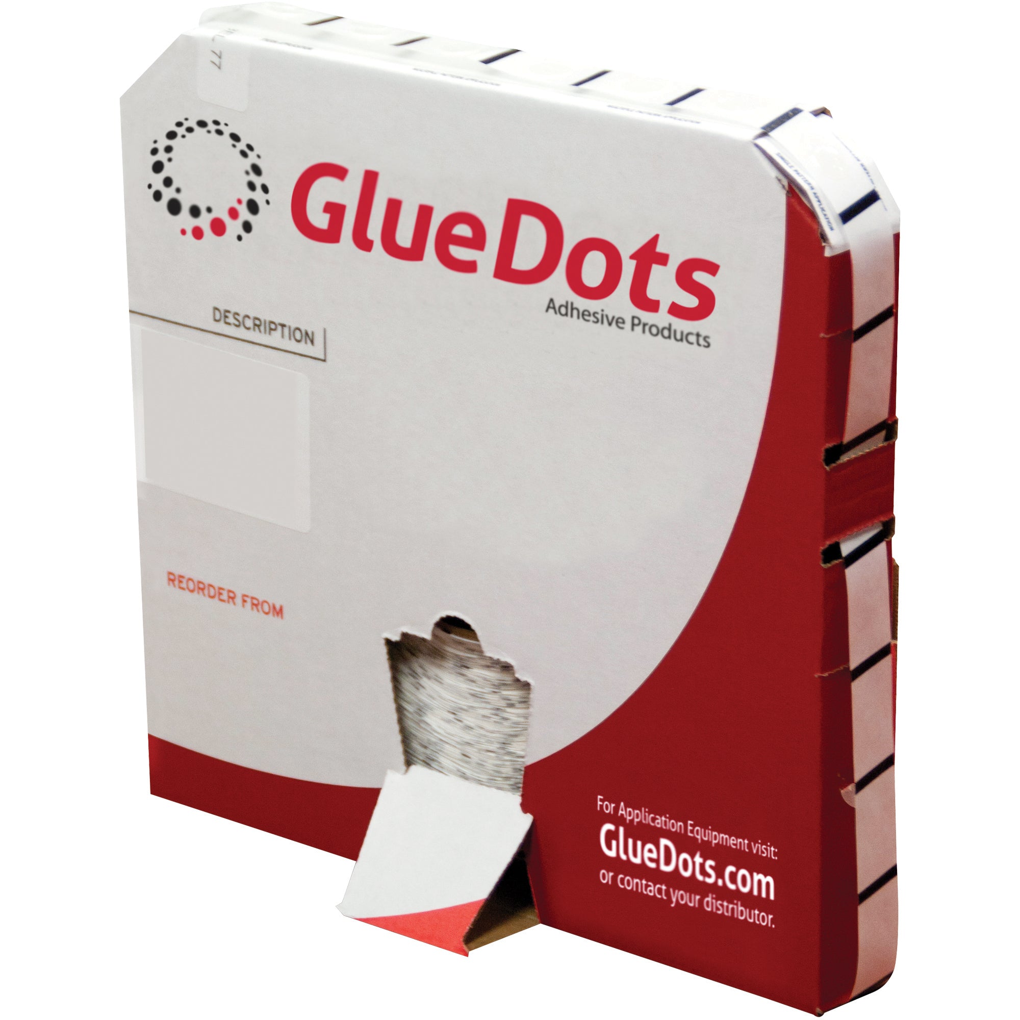 1/2" - Medium Tack Glue Dots - Low Profile (GD102) Roll Of 4000