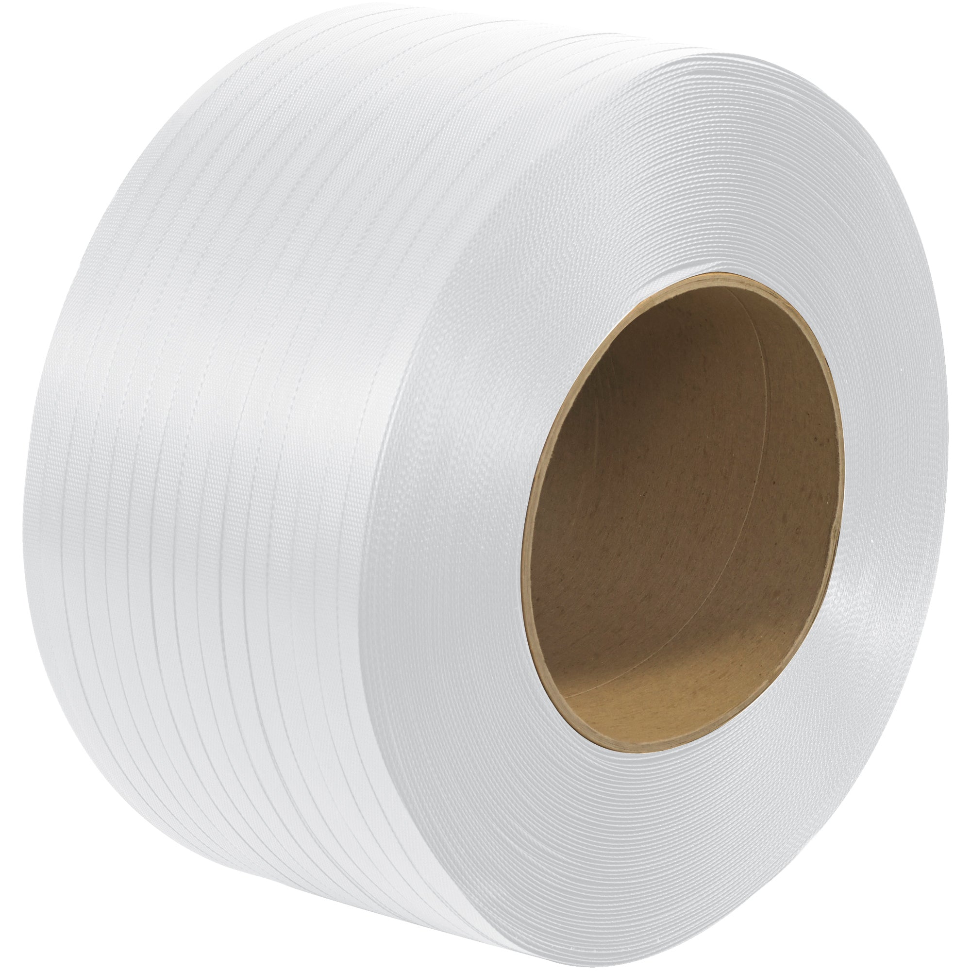 1/2" x 7200' - 8 x 8" Core Machine Grade Polypropylene Strapping - Embossed (PS2225) Coil   Of 1